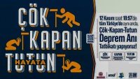Çök-Kapan-Tutun Deprem Anı Tatbikatı